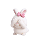 とぼけた顔のウサギ (NT)（個別スタンプ：21）
