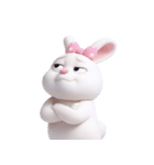 とぼけた顔のウサギ (NT)（個別スタンプ：28）