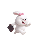 とぼけた顔のウサギ (NT)（個別スタンプ：33）