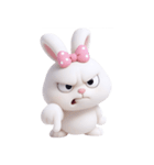 とぼけた顔のウサギ (NT)（個別スタンプ：37）