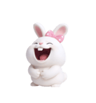 とぼけた顔のウサギ (NT)（個別スタンプ：38）