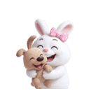 とぼけた顔のウサギ (NT)（個別スタンプ：40）