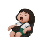 一番クールなぽっちゃりした女の子 (NT)（個別スタンプ：4）