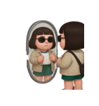 一番クールなぽっちゃりした女の子 (NT)（個別スタンプ：5）