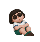 一番クールなぽっちゃりした女の子 (NT)（個別スタンプ：7）