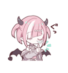 ダウナーな悪魔ちゃんスタンプ（個別スタンプ：3）