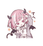 ダウナーな悪魔ちゃんスタンプ（個別スタンプ：6）