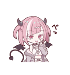 ダウナーな悪魔ちゃんスタンプ（個別スタンプ：28）