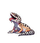 無言で伝えるヒョウモントカゲモドキレオパ（個別スタンプ：2）