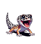 無言で伝えるヒョウモントカゲモドキレオパ（個別スタンプ：31）