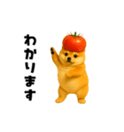 動く！野菜フルーツ柴犬（個別スタンプ：18）