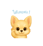 チワワスタンプ【タイ語】（個別スタンプ：9）