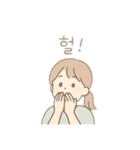 韓国風 使う言葉 韓国語（個別スタンプ：10）