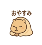 朝昼晩つかえる あいさつカピバラの一言（個別スタンプ：10）