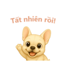 フレンチブルドッグ【ベトナム語】（個別スタンプ：10）