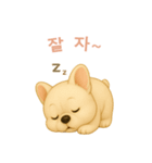 フレンチブルドッグ【韓国語】（個別スタンプ：4）