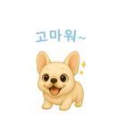 フレンチブルドッグ【韓国語】（個別スタンプ：15）