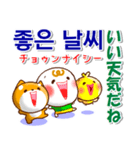韓国語ハングル（発音付）日本語 日常連絡（個別スタンプ：5）