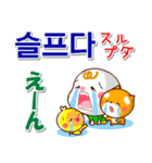 韓国語ハングル（発音付）日本語 日常連絡（個別スタンプ：25）