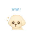 マルチーズ【繁體字】（個別スタンプ：3）