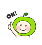 青りんごのこ（個別スタンプ：3）