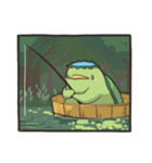 きゃっぴゃ（魚釣り編）（個別スタンプ：7）