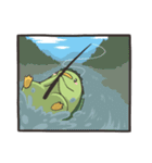 きゃっぴゃ（魚釣り編）（個別スタンプ：8）