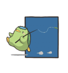 きゃっぴゃ（魚釣り編）（個別スタンプ：12）