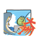 きゃっぴゃ（魚釣り編）（個別スタンプ：16）