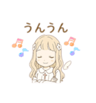 ず〜っと使える♡ナチュラルゆるふわガール（個別スタンプ：9）
