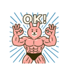 ムキムキウサギもっと！（個別スタンプ：25）