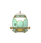 レトロフューチャー鉄道no.1（背景透過）（個別スタンプ：4）