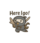 animal ninja kawaii japanese（個別スタンプ：3）