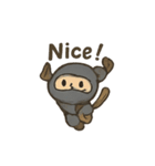 animal ninja kawaii japanese（個別スタンプ：9）