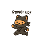 animal ninja kawaii japanese（個別スタンプ：14）