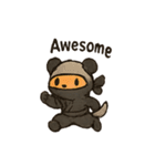 animal ninja kawaii japanese（個別スタンプ：15）