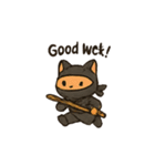 animal ninja kawaii japanese（個別スタンプ：16）