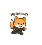 animal ninja kawaii japanese（個別スタンプ：19）