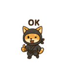 animal ninja kawaii japanese（個別スタンプ：24）