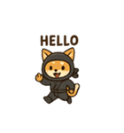animal ninja kawaii japanese（個別スタンプ：27）