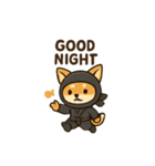animal ninja kawaii japanese（個別スタンプ：32）
