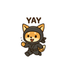 animal ninja kawaii japanese（個別スタンプ：34）