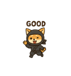 animal ninja kawaii japanese（個別スタンプ：35）