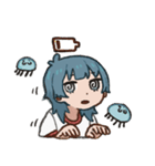 くらげちゃん(あつ〜い)（個別スタンプ：3）