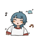 くらげちゃん(あつ〜い)（個別スタンプ：16）