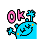 riekimの水色くまさん（個別スタンプ：5）
