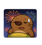 花火とひょっこりモグラ@SFW（個別スタンプ：3）