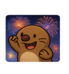 花火とひょっこりモグラ@SFW（個別スタンプ：4）