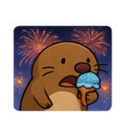 花火とひょっこりモグラ@SFW（個別スタンプ：5）