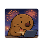 花火とひょっこりモグラ@SFW（個別スタンプ：9）